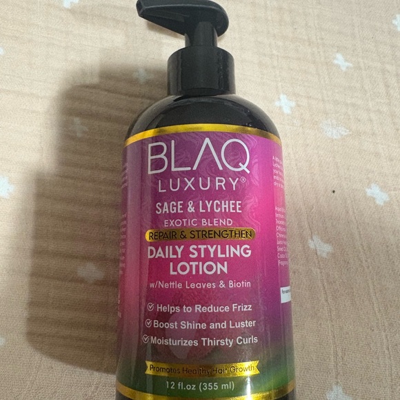 Other - Luxury Sage & Lychee Daily Styling Lotion - Pink & Black
